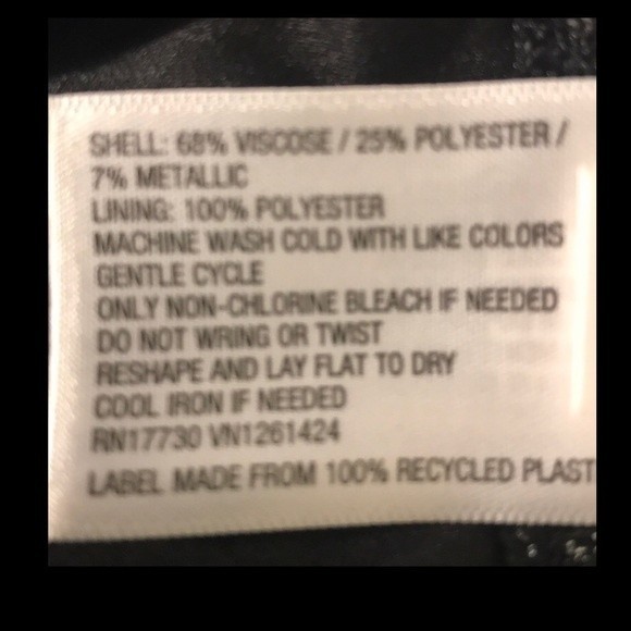 Xhilaration Skirt Knit black Metallic Shimmer high Waist Fully lined size L - Picture 10 of 14